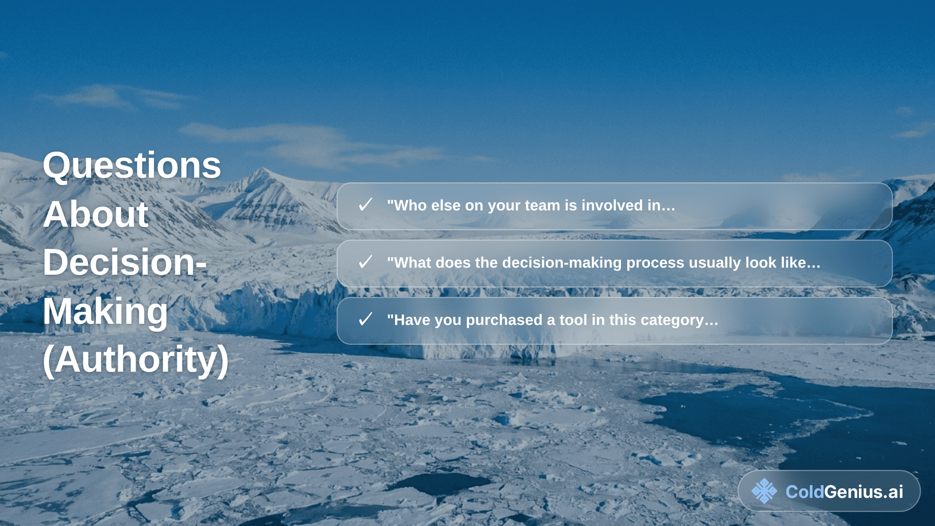 Questions About Decision-Making (Authority)