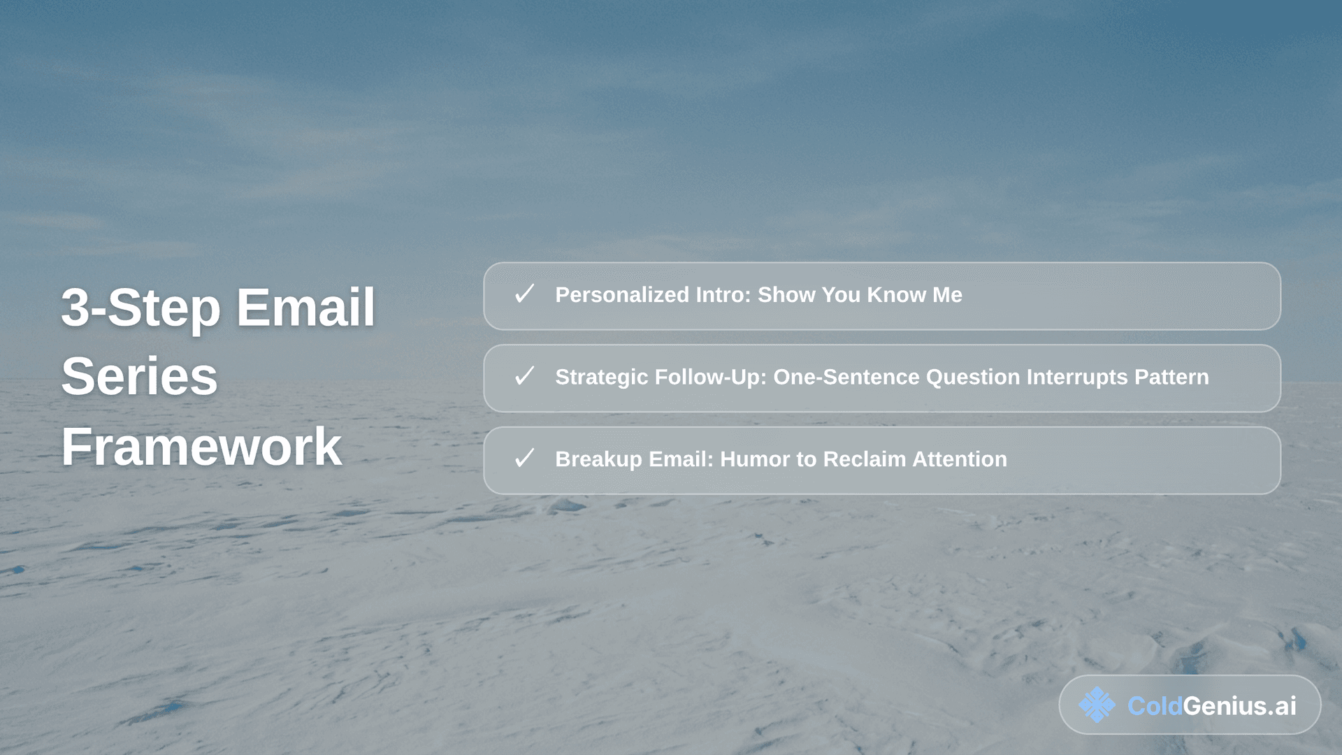 The 3-Step Email Series Framework