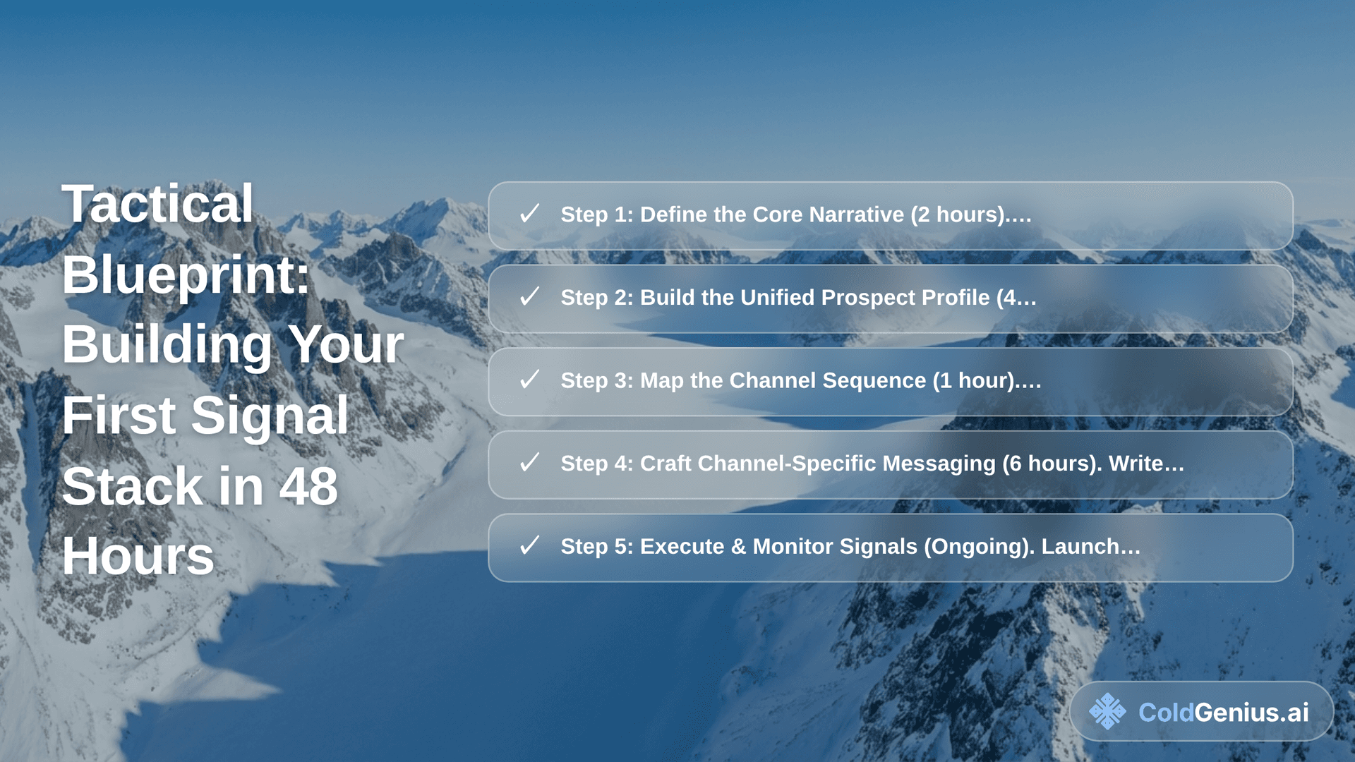 Tactical Blueprint: Building Your First Signal Stack in 48 Hours
